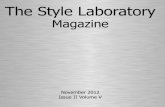 The Style Laboratory Magazine November 2012