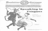 Cosmic Awareness 1982-13: All About Speaking 'In Tongue': More On 'Channeling'