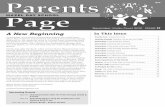 Parent Page December 2012: A New Beginning
