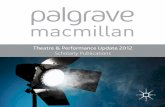 Theatre & Performance Update 2012 - Scholarly Publications