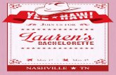 Lauren's bachelorette packet