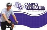 2012-2013 SFA Campus Recreation Calendar