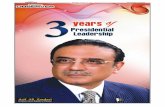 3 years of President Zardari