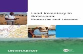 Land Inventory in Botswana , Processes and Lessons