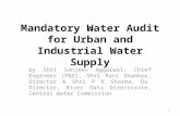 Mandatory Water Audit for Urban and Industrial Water Supply
