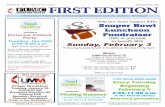 First Edition Newsletter - January 23, 2013