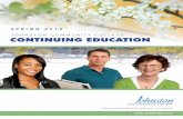 Continuing Education schedule