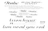 Italic Review Sheets
