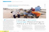 Giving ClimateChange Reporting inAfrica a Human Face