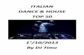 DJ TIME DANCE & HOUSE TOP 50 1°/10/2013