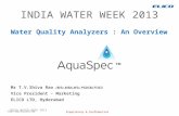 Water Quality Analyzers : An Overview