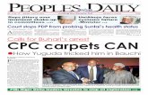 Peoples Daily Newspaper, Monday 10, June, 2013
