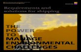 Maritime environmental challenges: Requirements and solutions for shipping