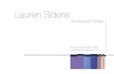 Lauren Sideris Graduate of Architecture