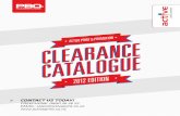 Active Print & Promotion Clearance Catalogue 2012