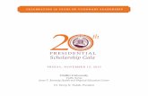 20th Claflin University Presidential Scholarship Gala program