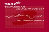 Tasc towards an equality budget