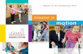 Mission in Motion: Report to the Community 2013