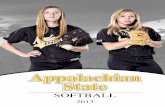 2013 Appalachian State Softball Media Guide