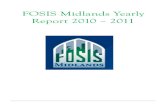 FOSIS Midlands Yearly Report 2010 - 2011