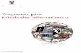 Programmes for International Students - Portuguese