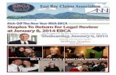 East Bay Claims Association News Network - January 2014