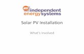 Solar PV Installation, Whats Involved