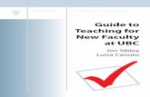 Guide toTeaching for New Faculty at UBC