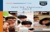 IGCSE options booklet