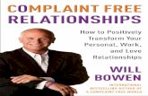 Complaint Free Relationships by Will Bowen - Excerpt