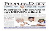 Peoples Daily Newspaper, Tuesday 16, April, 2013