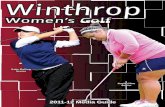 2012 Winthrop Women's Golf Media Guide
