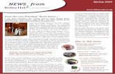 News from Ridley - Spring 2009 issue