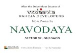 Raheja navodaya, sector 92 & 95 gurgaon