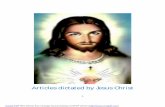 articles dictated by Jesus Christ book1 and book2