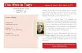 This Week in Tanya - February 26 - March 3, 2012 - Adar 3 - 9, 5772