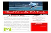 Club Tennis - October Newsletter