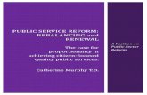 Public Service Reform - Rebalancing and Renewal