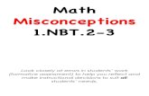 1.NBT.2-3 Math Misconceptions