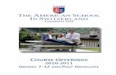 Course Offerings 2010 - 2011