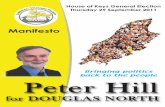 Peter Hill Local & National Manifesto
