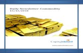 Daily Commodity  News Letter by CapitalHeight 13-12-2010