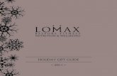Lomax Holiday Gift Guide 2011