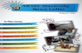 AIESEC University - Newsletter - August 2012