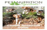 PNS CANINE NUTRITION GUIDE 2012