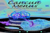 Cancun Menus