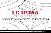 LC USMA Newsletter November's Edition