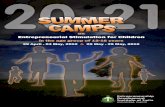 National summer camp for entrepreneurial stimulation for children