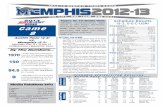 Memphis Men's Basketball Game Notes vs Austin Peay - December 8, 2012