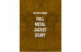 Full Metal Jacket diary - Matthew Modine